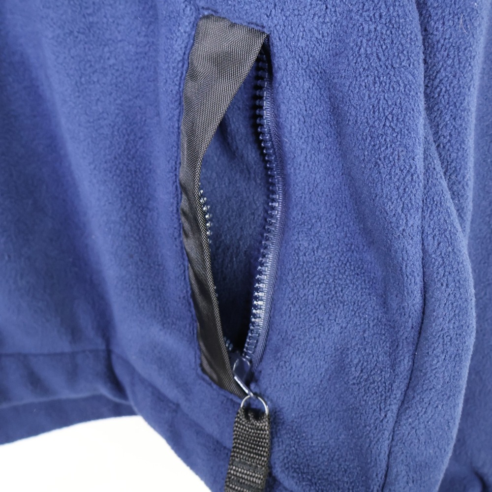 Tommy Hilfiger Vintage Fleece Pullover Anorak 1/2 Zip Mock Neck XL Navy Blue - Picture 10 of 16
